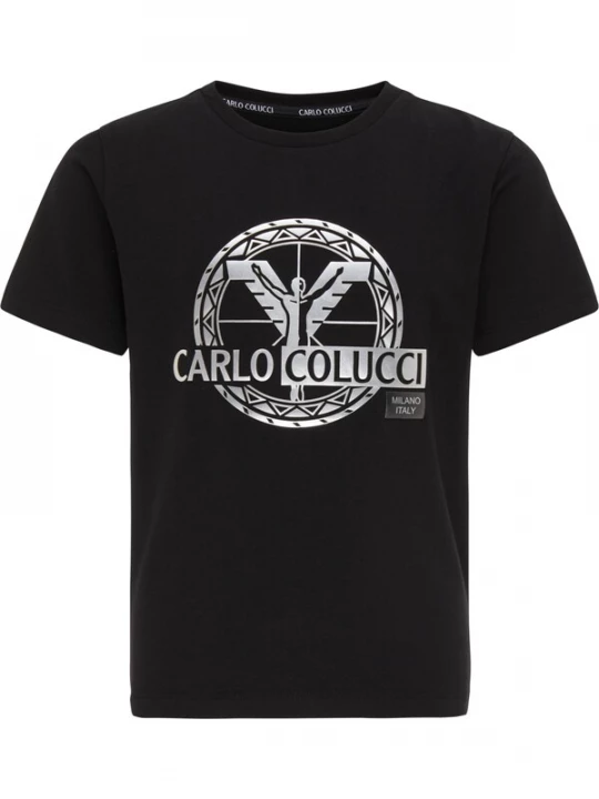 Foto van product Carlo Colucci Shirt 'Canazza' zwart / zilver