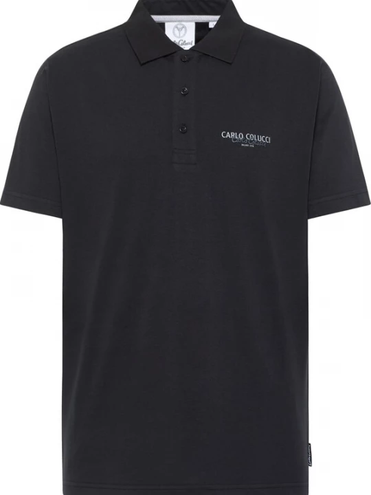 Foto van product Carlo Colucci Shirt 'De Santis' groen / zwart / wit