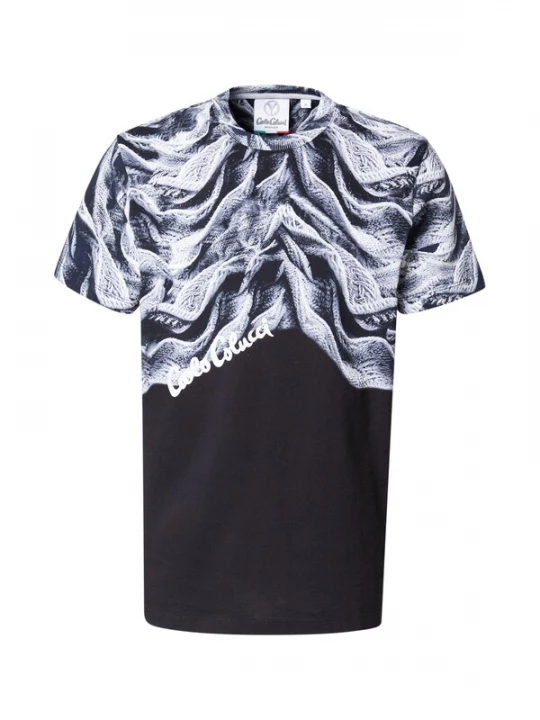 Foto van product Carlo Colucci Shirt 'Donquerque' grijs / zwart / wit