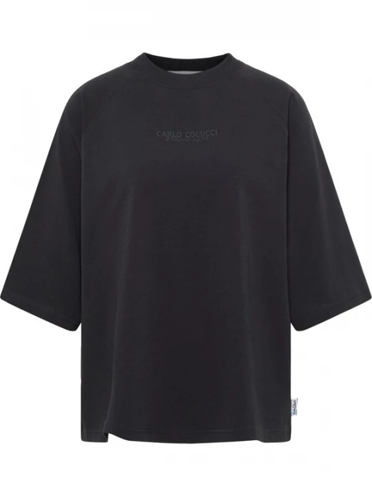 Foto van product Carlo Colucci Shirt 'Drovandi' antraciet / zwart