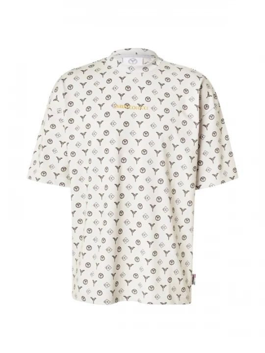 Foto van product Carlo Colucci Shirt 'Ennemoser' kaki / wit