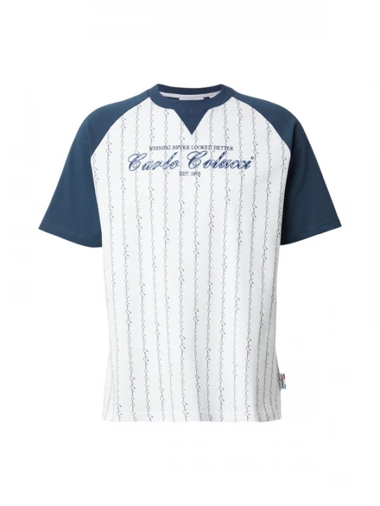 Foto van product Carlo Colucci Shirt 'Fara' enziaan / wit