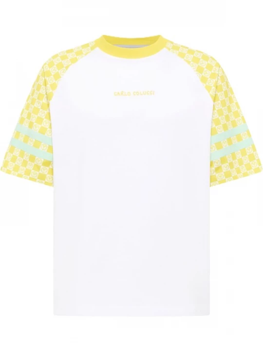 Foto van product Carlo Colucci Shirt 'Federzoni' geel / wit