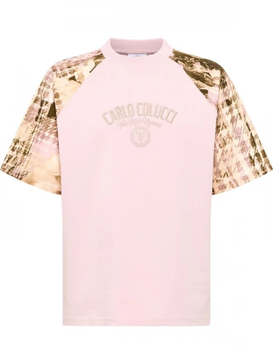 Foto van product Carlo Colucci Shirt 'Felicetti' beige / gemengde kleuren / rosa