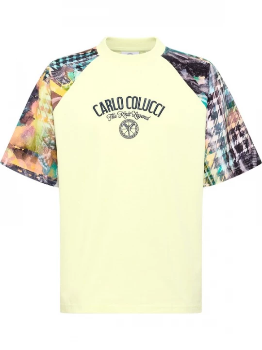 Foto van product Carlo Colucci Shirt 'Felicetti' groen / gemengde kleuren
