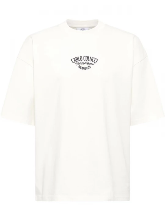 Foto van product Carlo Colucci Shirt 'Felici' marine / azuur / lichtlila / wit