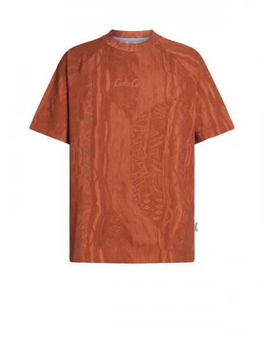 Foto van product Carlo Colucci Shirt goudgeel / olijfgroen / roestrood / oranjerood