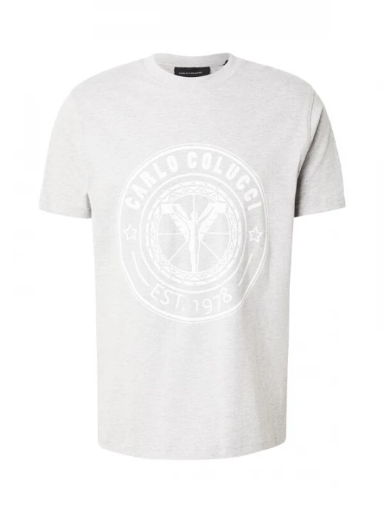 Foto van product Carlo Colucci Shirt grijs / wit