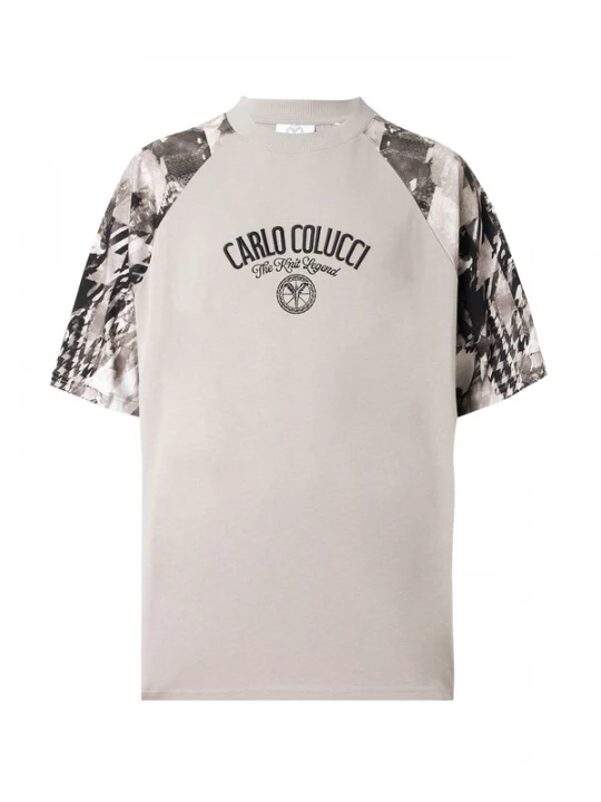Foto van product Carlo Colucci Shirt grijs / zwart