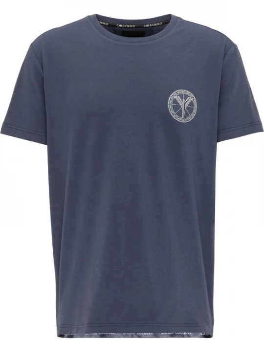 Foto van product Carlo Colucci Shirt navy / wit
