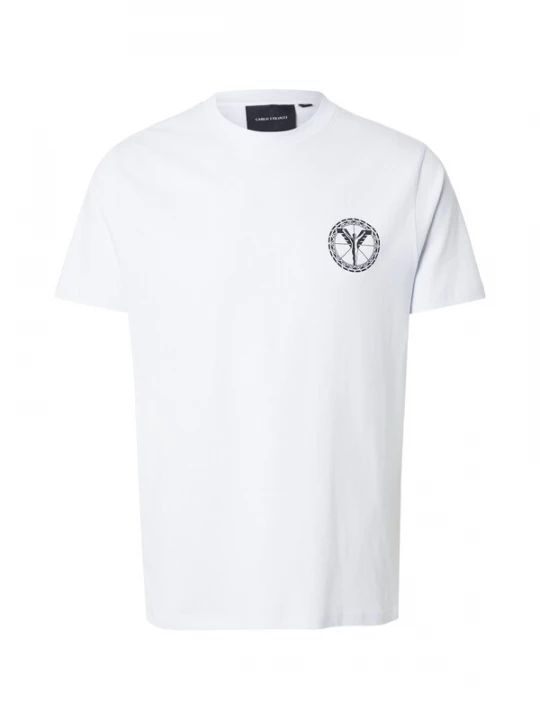 Foto van product Carlo Colucci Shirt pastelblauw / zwart