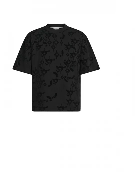 Foto van product Carlo Colucci Shirt zwart / zwart gemêleerd