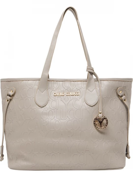 Foto van product Carlo Colucci Shopper 'Dobloni' grijs