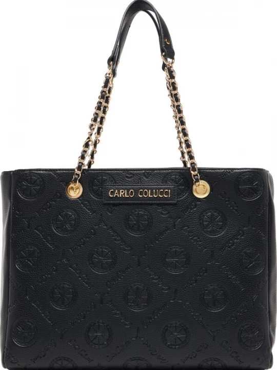 Foto van product Carlo Colucci Shopper 'Essarti' goud / zwart