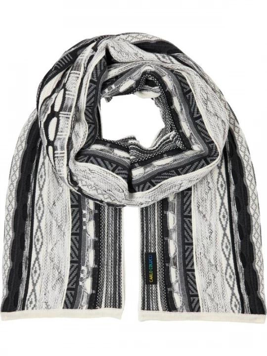 Foto van product Carlo Colucci Sjaal 'Carsaniga' zwart / wit