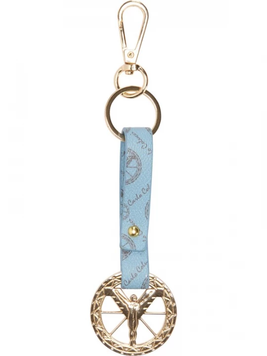 Foto van product Carlo Colucci Sleutelhanger 'Covre' blauw / goud