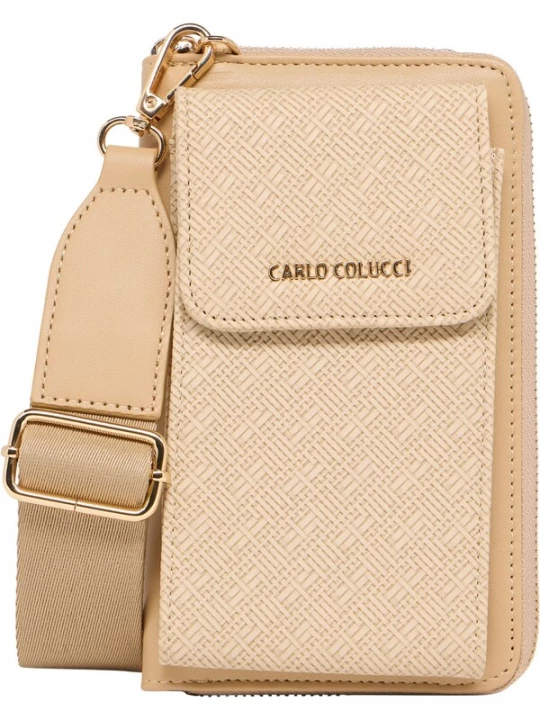 Foto van product Carlo Colucci Smartphonehoesje 'di Gesaro' sand