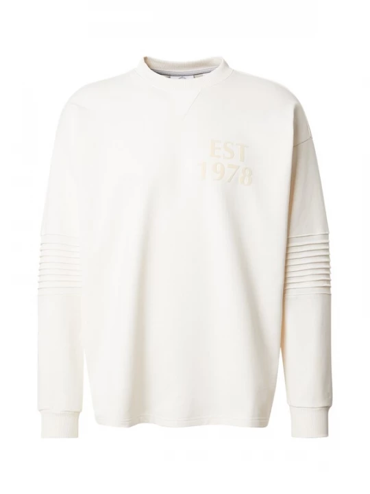 Foto van product Carlo Colucci Sweatshirt chamois / donkerbruin / wit