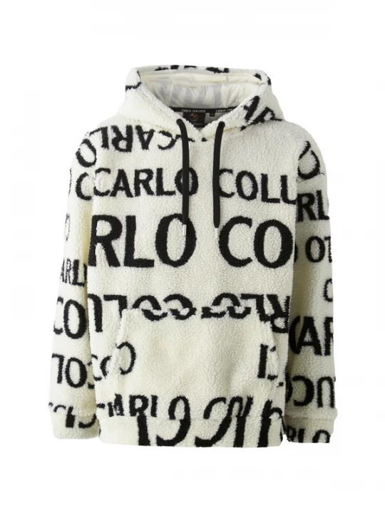 Foto van product Carlo Colucci Sweatshirt 'Corazzola' zwart / natuurwit