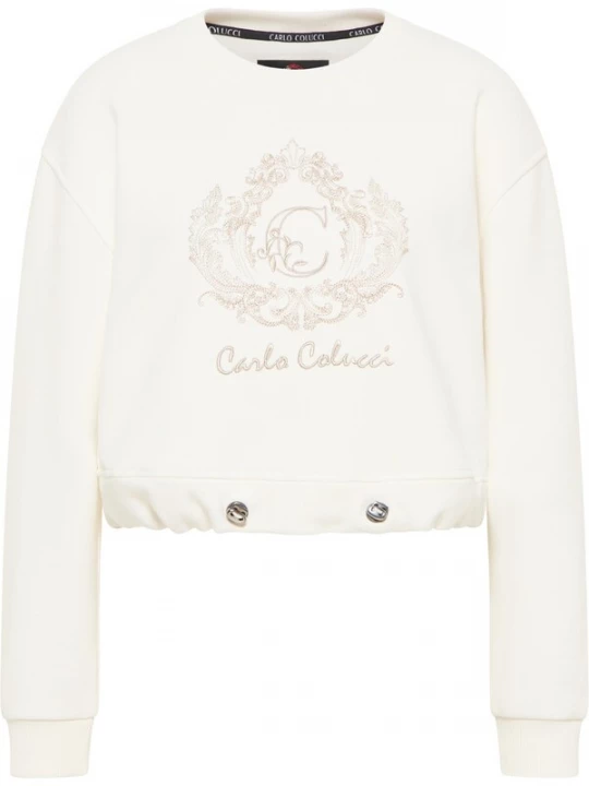 Foto van product Carlo Colucci Sweatshirt ' De Bacco ' beige / wit