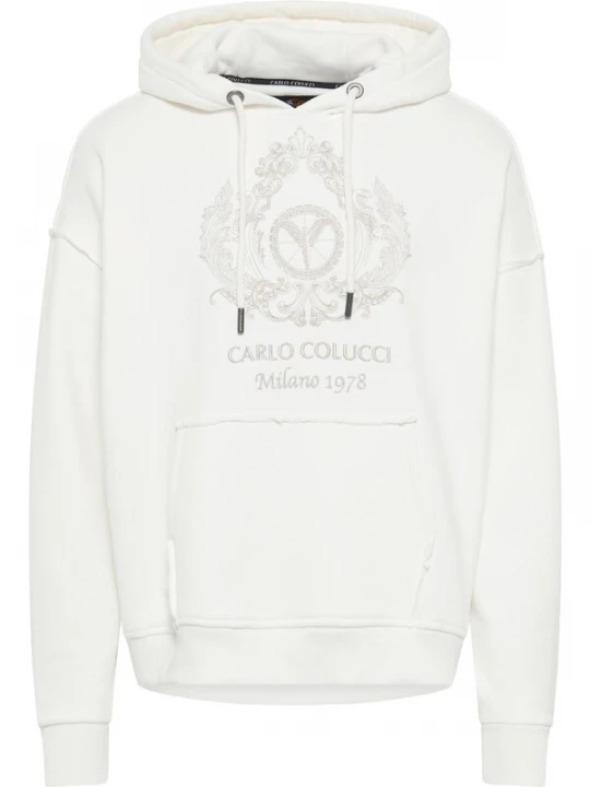 Foto van product Carlo Colucci Sweatshirt 'De Bona' wit / offwhite