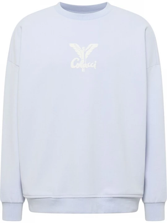 Foto van product Carlo Colucci Sweatshirt 'Di Quirico' lichtblauw / wit