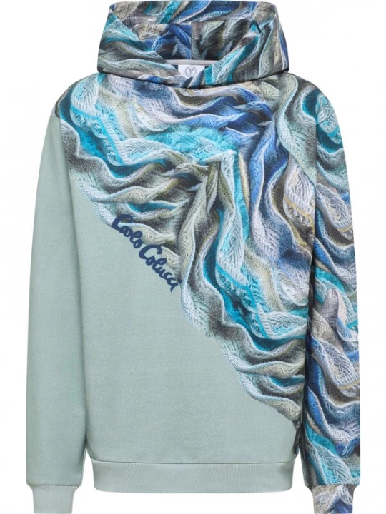 Foto van product Carlo Colucci Sweatshirt 'Draicchio' navy / turquoise / geel / mintgroen