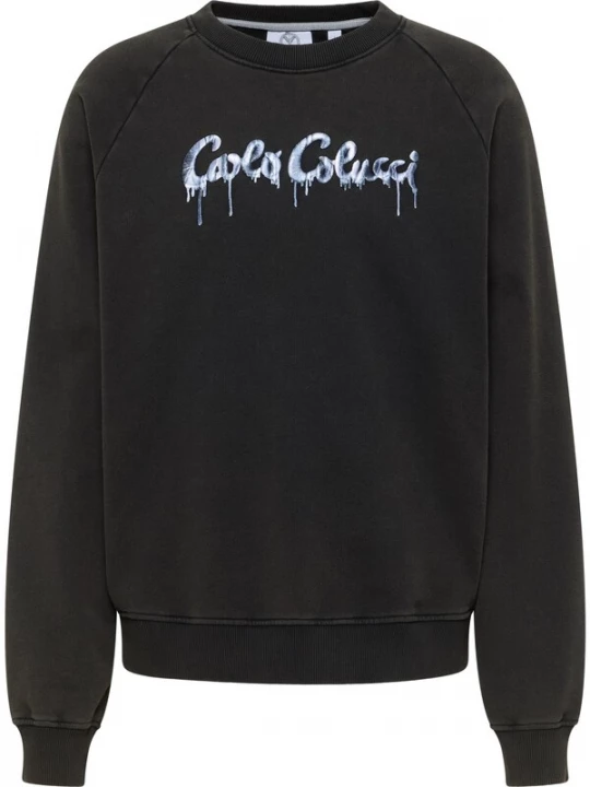 Foto van product Carlo Colucci Sweatshirt ' Erspamer ' blauw / zwart / wit