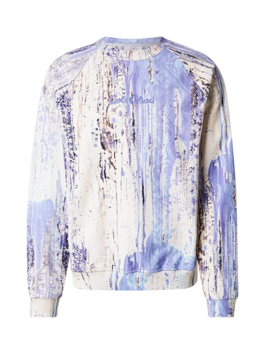 Foto van product Carlo Colucci Sweatshirt 'Fauster' ecru / marine / lichtblauw