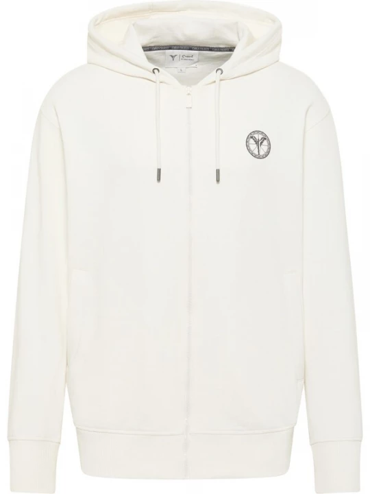 Foto van product Carlo Colucci Sweatvest ' Dender ' grijs / wit