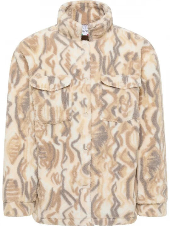 Foto van product Carlo Colucci Sweatvest 'Dirler' beige / sand / grijs