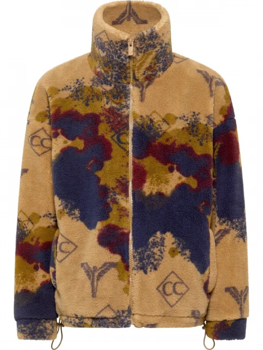 Foto van product Carlo Colucci Sweatvest 'Dissertori' beige / blauw / rood