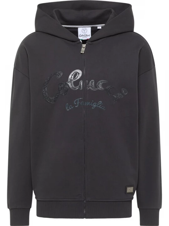 Foto van product Carlo Colucci Sweatvest 'Drasigh' zwart