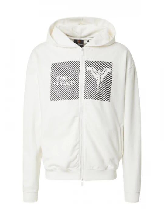 Foto van product Carlo Colucci Sweatvest 'Enz' zwart / offwhite
