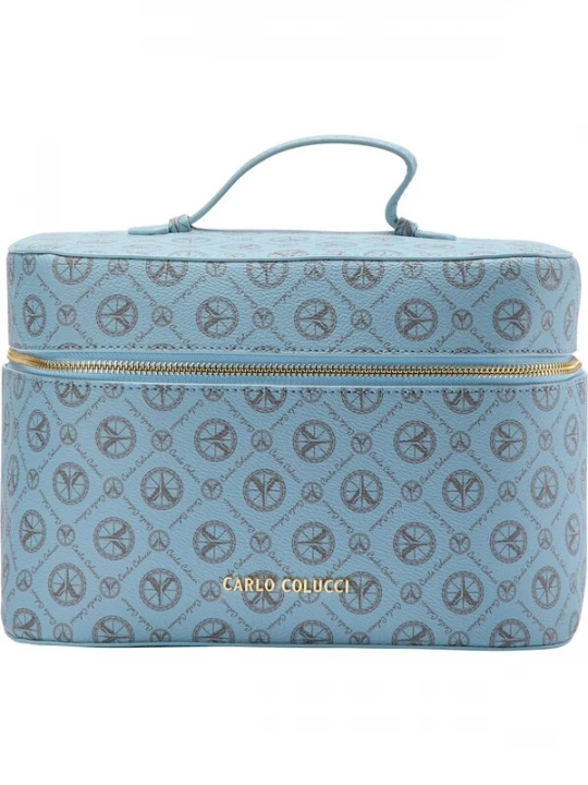 Foto van product Carlo Colucci Toilettas ' Craighero ' blauw / goud / grijs