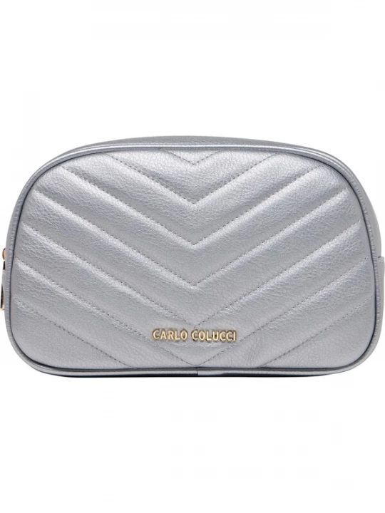 Foto van product Carlo Colucci Toilettas ' Doga ' zilver