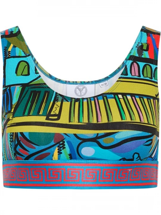 Foto van product Carlo Colucci Top ' De Zini ' blauw / gemengde kleuren