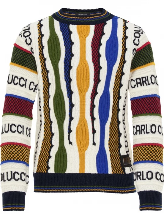 Foto van product Carlo Colucci Trui 'Casale' gemengde kleuren