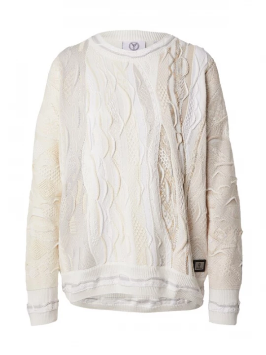Foto van product Carlo Colucci Trui 'Demetz' beige / lichtbeige / wolwit