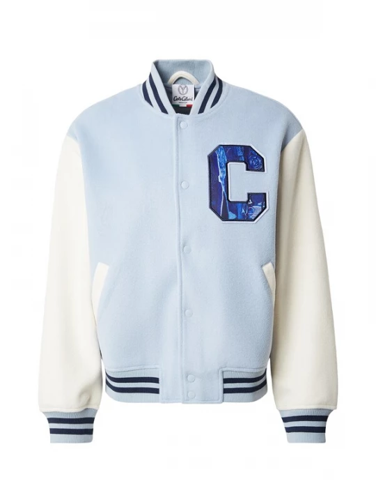 Foto van product Carlo Colucci Tussenjas 'Faye' blauw / navy / pastelblauw / wit