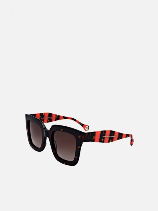 Foto van product Carolina Herrera Zonnebril 'Carolina Herrera HER 0087 / S Black white / 25 / 145 Women Sunglasses' rood