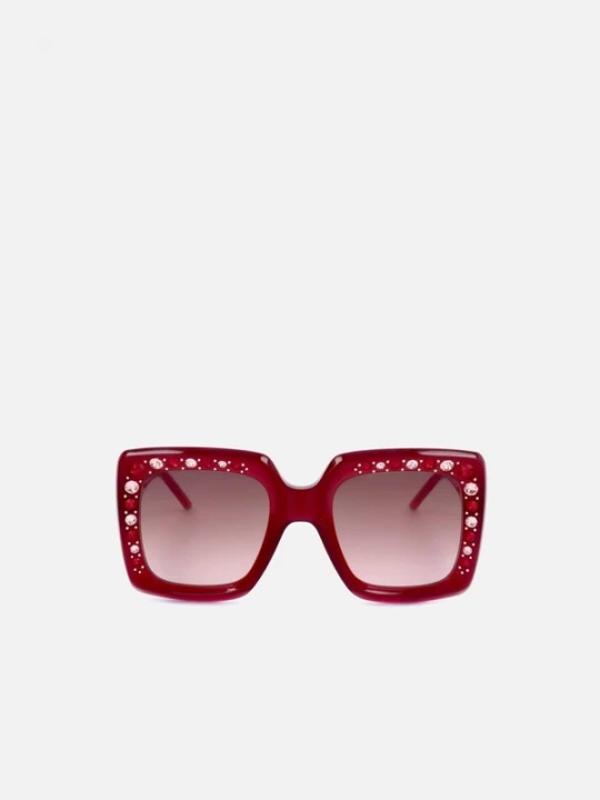 Foto van product Carolina Herrera Zonnebril 'Carolina Herrera HER 0178 / S Burgundy pink / 23 / 145 Women Sunglasses' rood