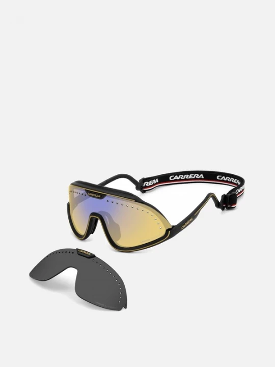 Foto van product Carrera Zonnebril 'Carrera C SPORT 01 / S Matte black gold 99 / 1 / 125 MAN Sunglasses' zwart