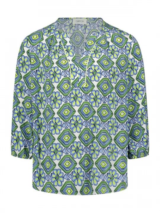 Foto van product Cartoon Blouse blauw / groen / wit