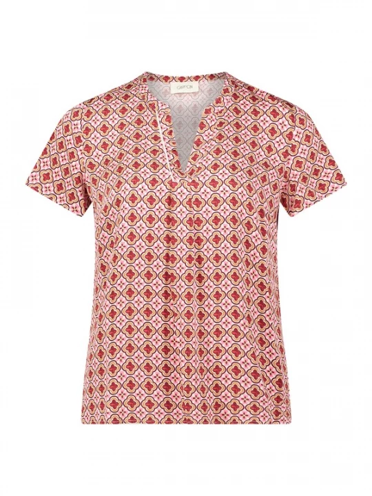 Foto van product Cartoon Blouse geel / rosa / rood / wit