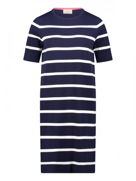 Foto van product Cartoon Gebreide jurk donkerblauw / wit