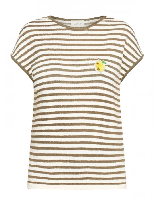 Foto van product Cartoon Shirt crème / bruin / geel / groen