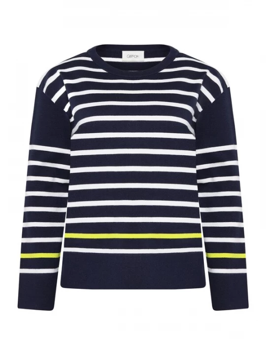 Foto van product Cartoon Trui navy / geel / wit
