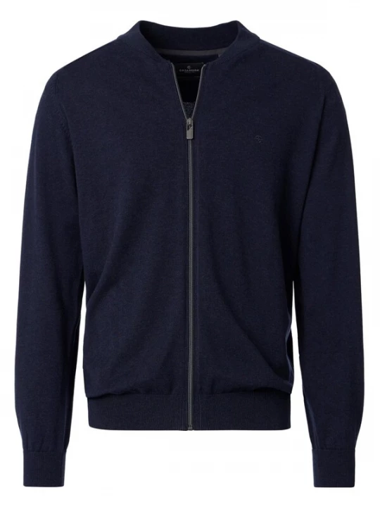 Foto van product CASAMODA Gebreid vest 'Basic' donkerblauw