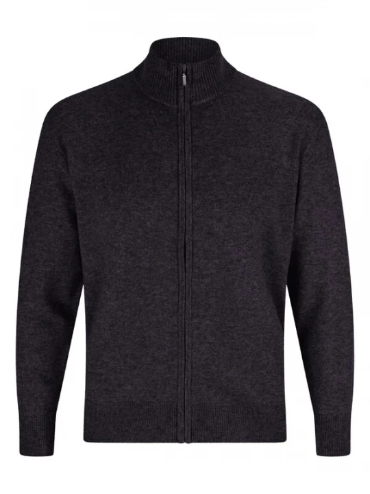 Foto van product CASH-MERE.CH Gebreid vest antraciet